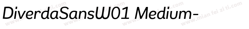 DiverdaSansW01 Medium字体转换
